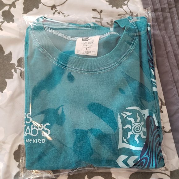 Cabo San Lucas Teal Dolphin T-Shirt - Picture 6 of 6